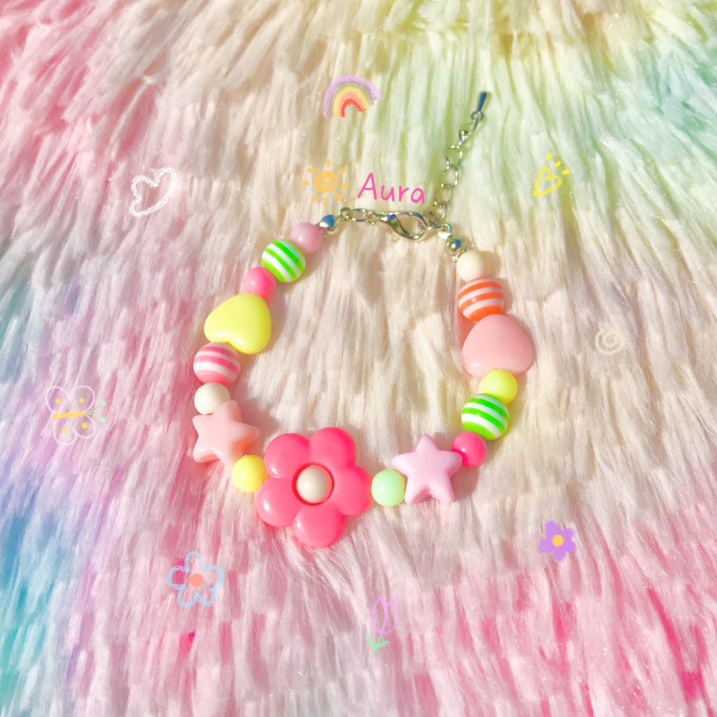 Vòng tay Pastel kẹo ngọt Handmade Aura