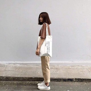 Quần kaki baggy basic pants phong cách hàn quốc unisex  nam nữ Tomstore