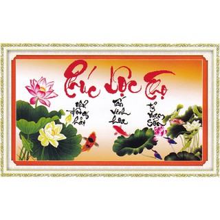 Tranh thêu chữ thập 306 Phúc Lộc Thọ DLH-222673