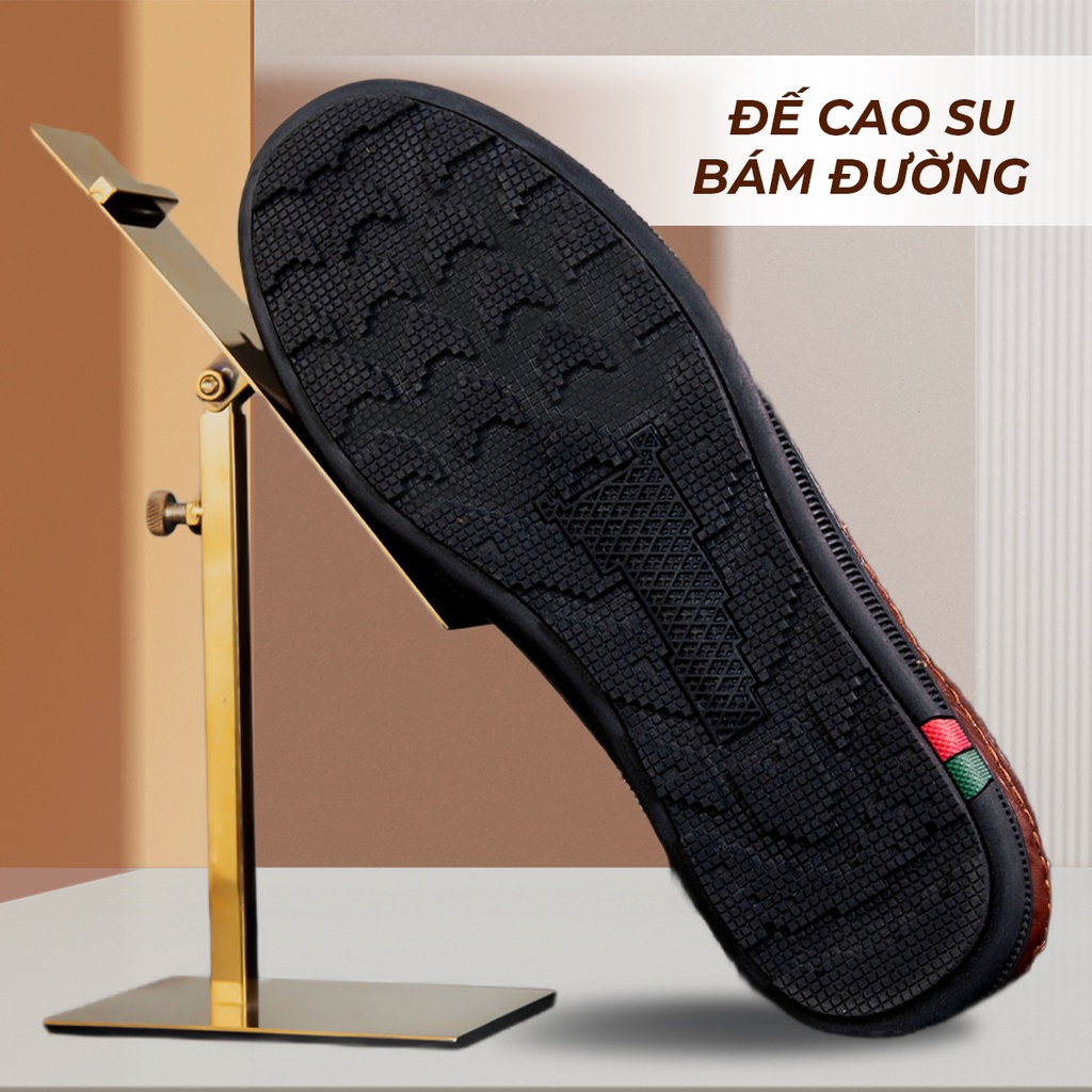 Giày nam lười chất liệu da bò tây đẹp phong cách công sở thiết kế mọi cao cấp bảo hành 5 năm NK69 TIMAN