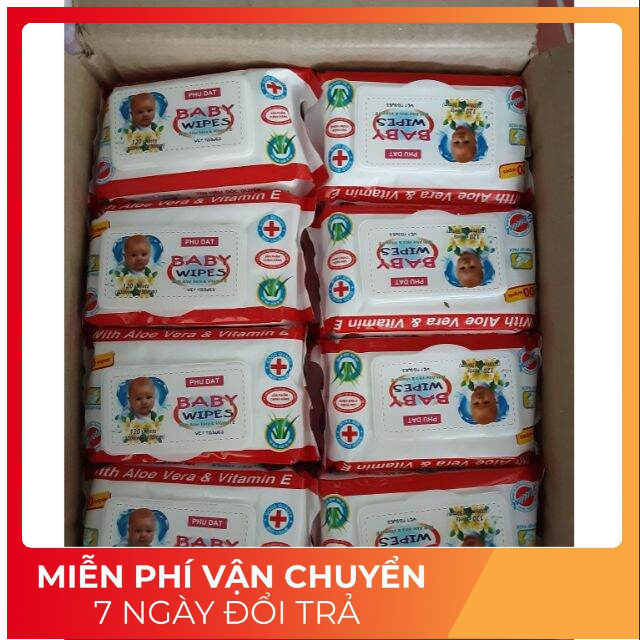 Khăn ướt, giấy ướt Baby Thiên Phúc 100 tờ không mùi Chính Hãng