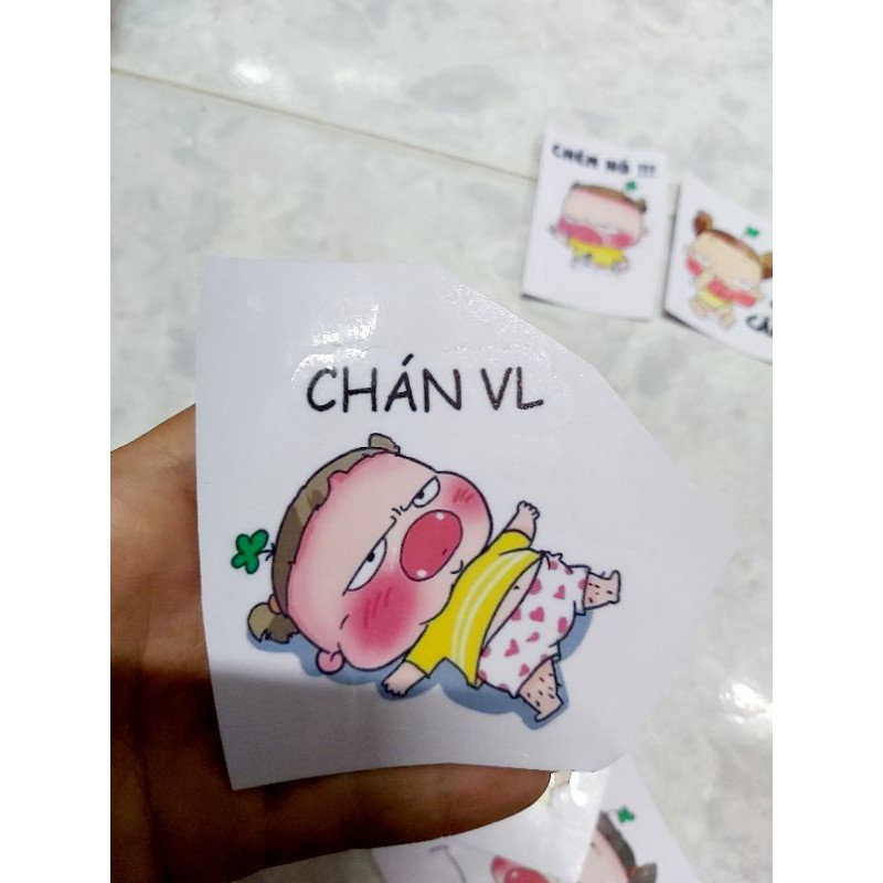 Tem Sticker Decal Quỳnh Aka 2 Cool Ngầu Dán Đt, Nón,  Xe