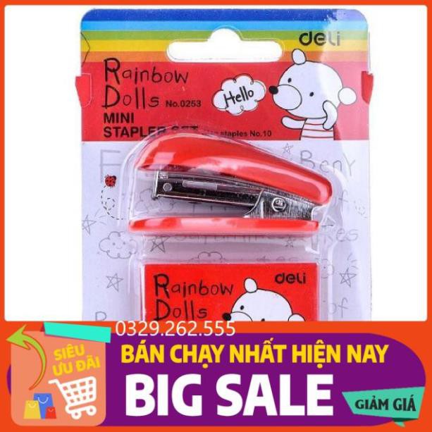 (FreeShip) Bộ máy dập ghim Deli