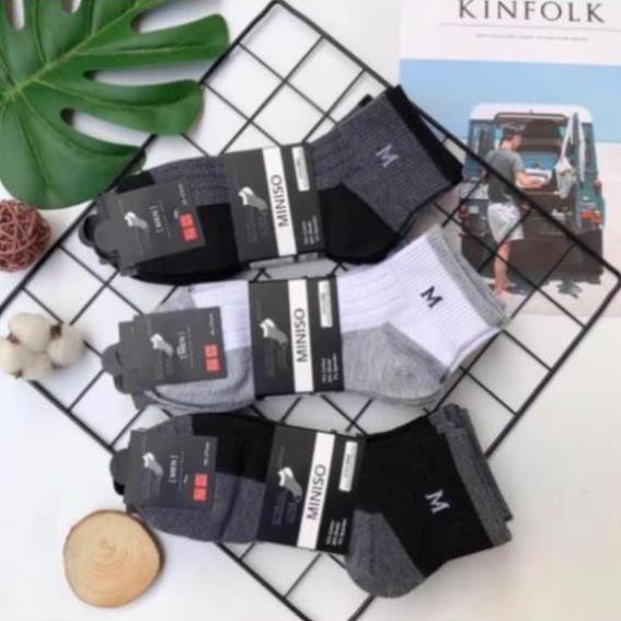 Set 10 Đôi Tất Miniso Cổ Cao Tất Nam*