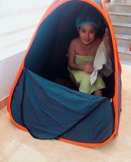Lều xông hơi tự bung