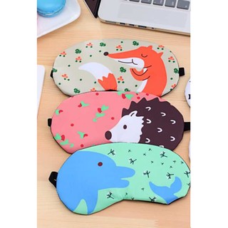 Bịt mắt ngủ kèm túi gel bên trong - hoạ tiết hoạt hình dễ thương (mẫu ngẫu nhiên)