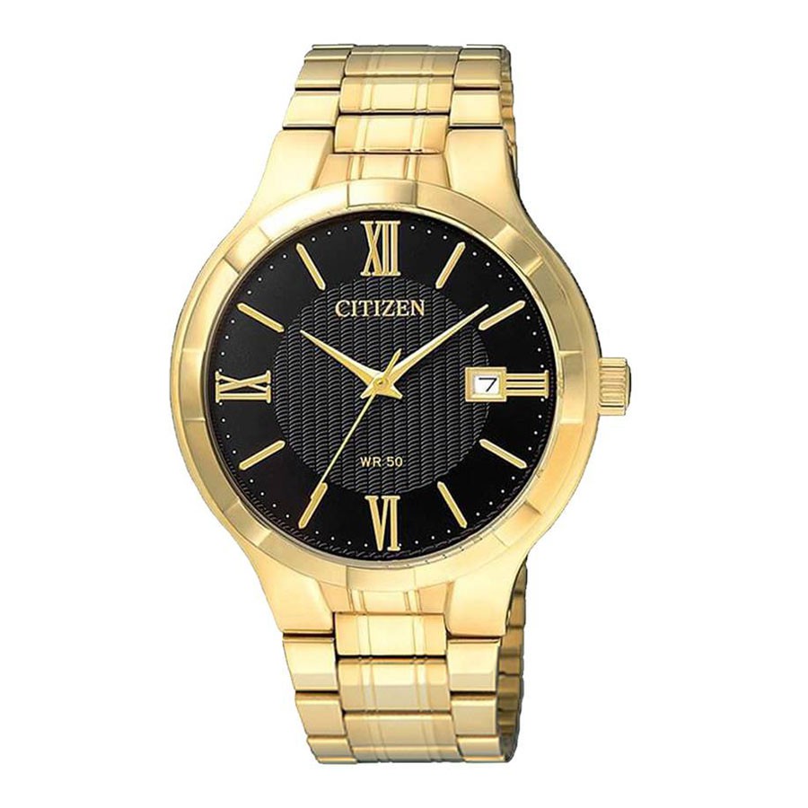 Đồng Hồ Nam Citizen Dây Thép Không Gỉ BI5022-50E - Mặt Đen