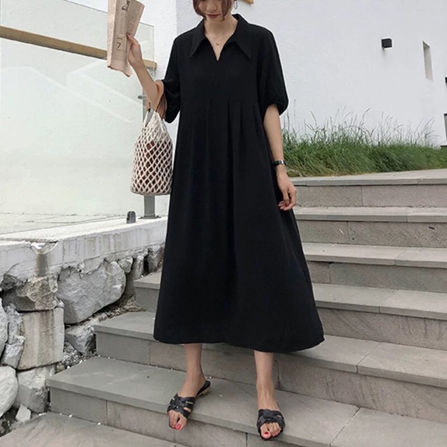 Bigsize Đầm sơ mi có 2 dáng dài và ngắn đơn giản thanh lịch