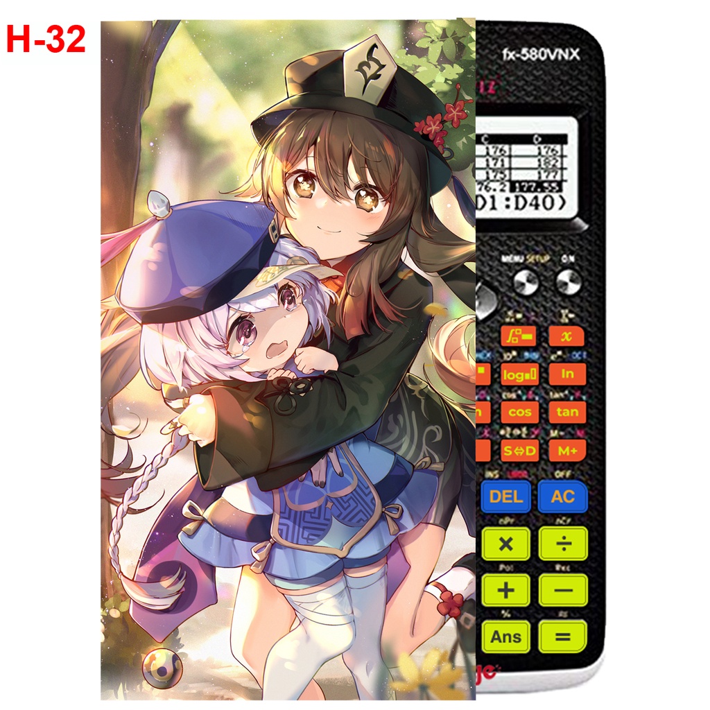 Decal Máy tính CASIO fx570, fx580...anime Gemshin Impact