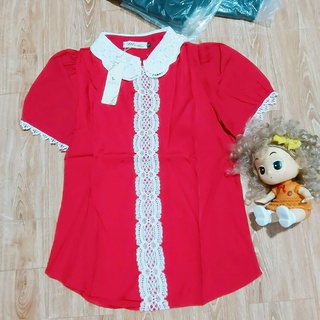 Sơ mi công sở phối ren