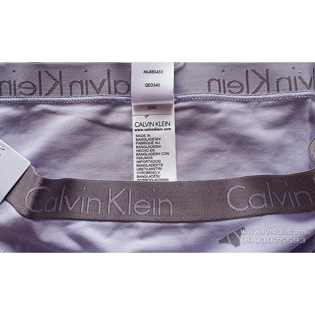 [CHÍNH HÃNG] Quần lót nữ Calvin Klein QD3540 Logo Cotton Stretch Bikini Adrenaline