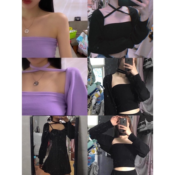 TKLIHN Set áo ROSE BLACKPINK áo croptop dài tay phong cách ROSE sexy cá tính FASHIONITA 2021 KÈM ẢNH THẬT CUỐI | BigBuy360 - bigbuy360.vn