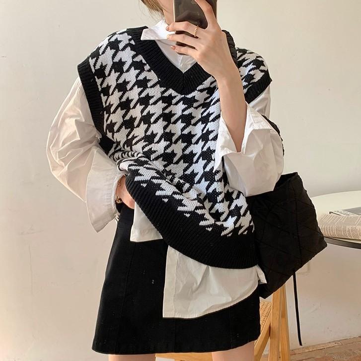 Áo Khoác Len Không Tay Thời Trang Sành Điệu Cao Cấp Cho Nữ