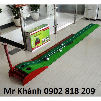 Thảm tập golf putting green gỗ