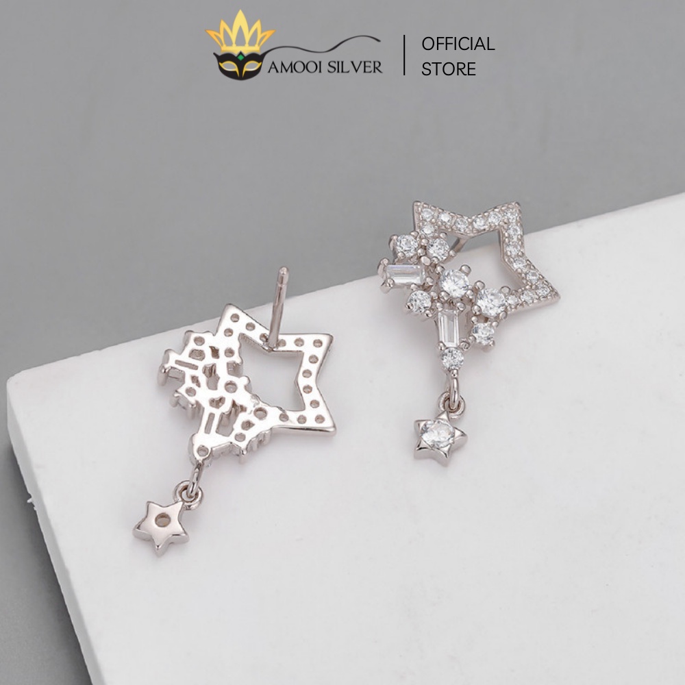 Bông tai bạc S925 ngôi sao rơi - Amooi Silver AB35