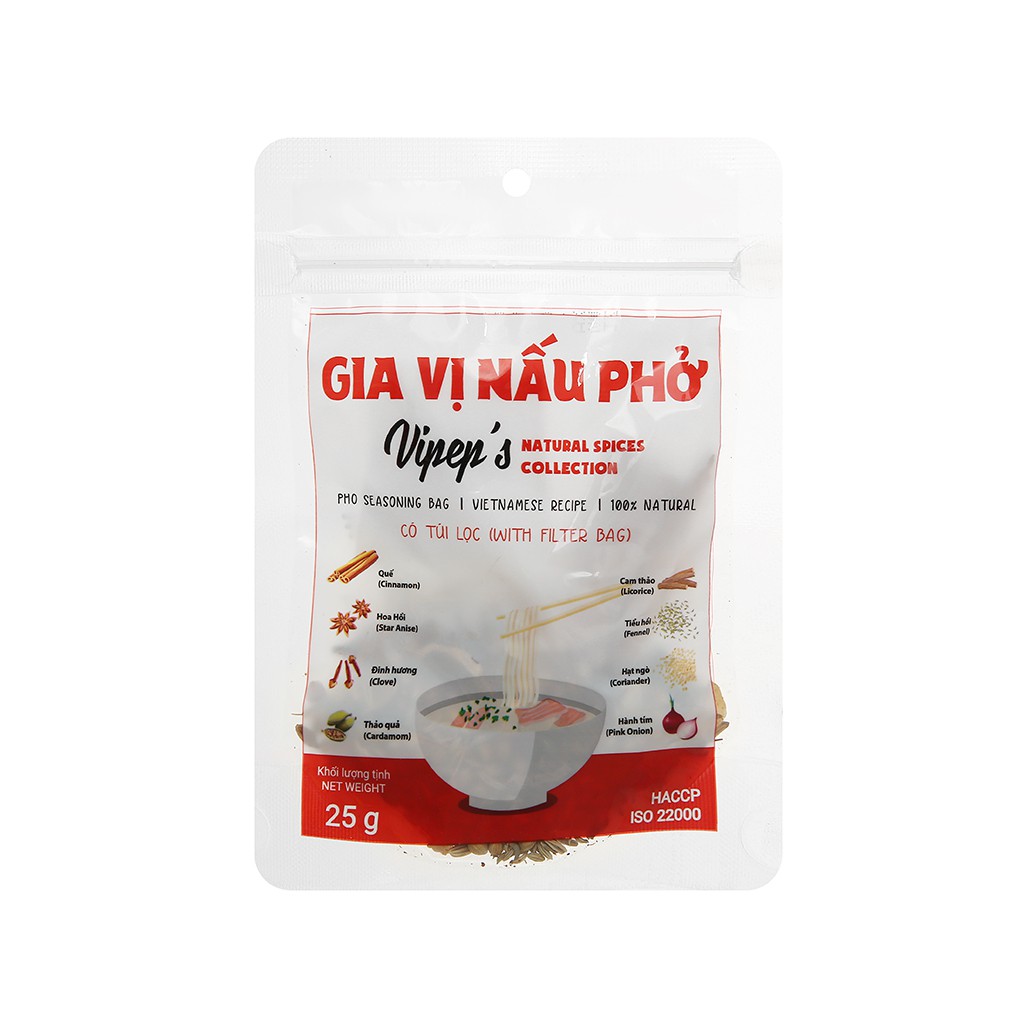 Gia vị vị phở Vipep gói 25g