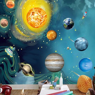Solar System Planets DIY Wall Sticker Removable Glow in Dark Decal Room Decor