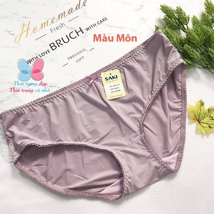 QUẦN LÓT NỮ BIGSIZE từ 85-95kg THUN LẠNH TRƠN HÀNG VIỆT NAM SAKI - BIG377