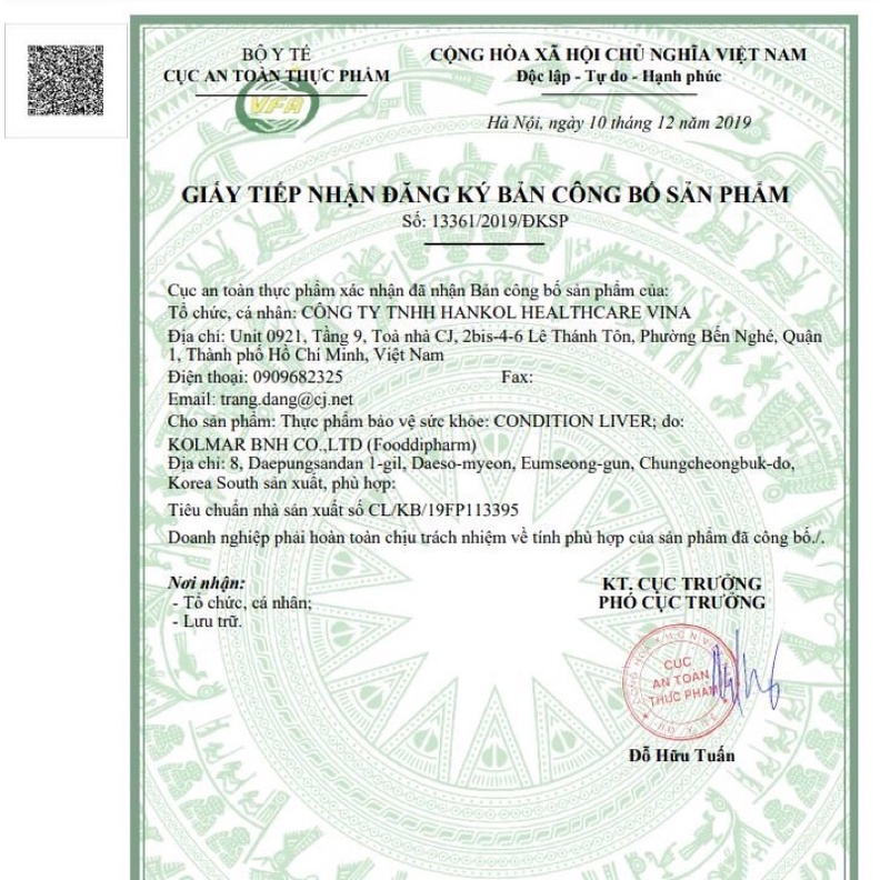 Viên uống CONDITION LIVER giúp thanh nhiệt, giải độc gan, tăng cường chức năng gan