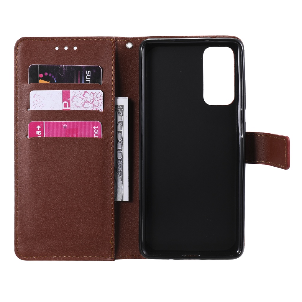 Bao da điện thoại PU nắp lật có ngăn ví đựng cho Samsung Galaxy S10 Plus 5G S20 Ultra FE