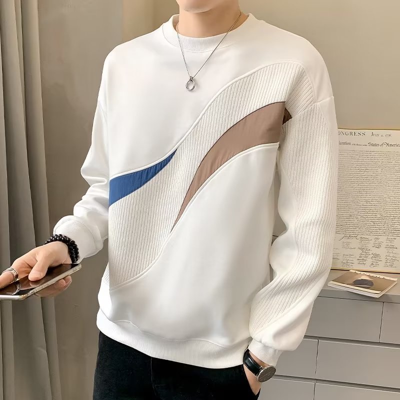 Áo Sweater Cổ Tròn Tay Dài Thời Trang Xuân Thu Dành Cho Nam Giới Có 2 Màu Size M-2XL