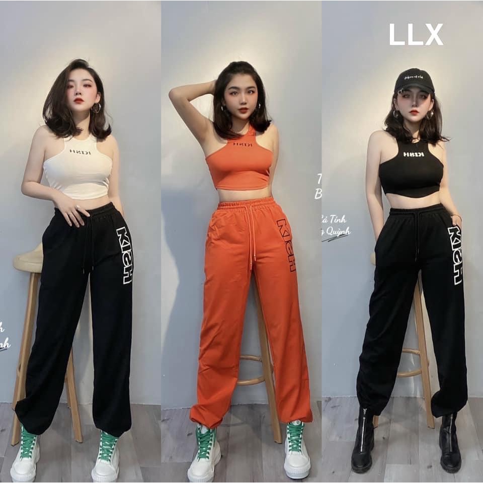 Set thể thao Kish áo ba lỗ quần bo gấu Yenlinh.Store