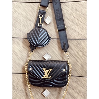 TÚI ĐEO CHÉO LVVV NEW WAVE MULTI-POCHETTE FULL BOX