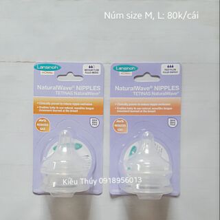 Núm ti Lansinoh các size (giá 1 cái)