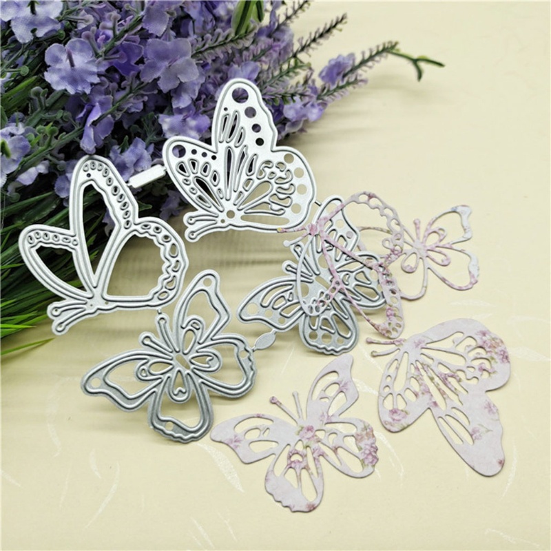Khuôn kim loại cắt giấy hình bướm trang trí sổ tay