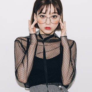 Áo lưới sọc caro Quảng Châu sexy