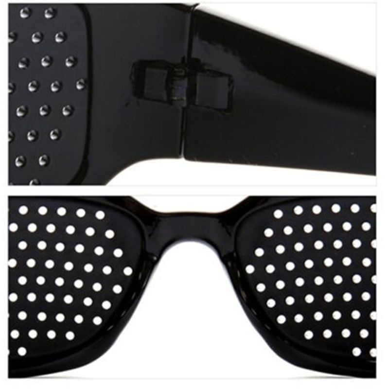 Mắt kính lỗ Pinhole bằng nhựa màu đen tự nhiên cải thiện tầm nhìn cho nam và nữ