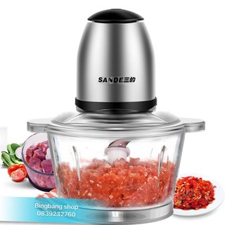 [Hàng cao cấp] Máy xay thịt Sande đa năng cối thủy tinh