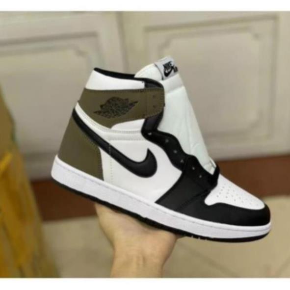 (bachhoa)Giày Sneaker Jordan 1 Nâu Cao Cổ, Giày JD1 Gót Nâu Cao Cổ Nam Nữ mới nhất