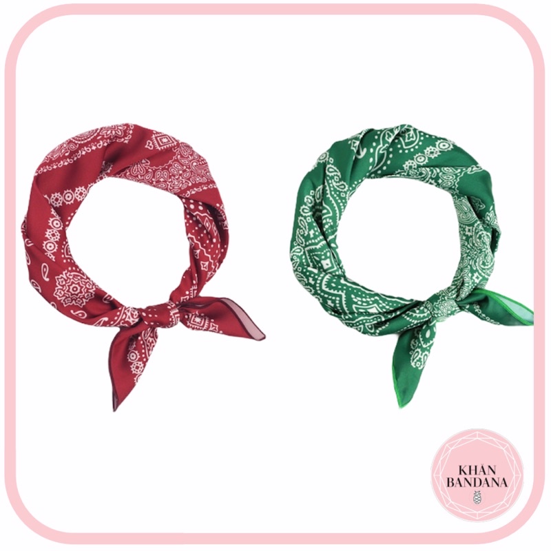 Khăn bandana choàng cổ mini size 53x53cm