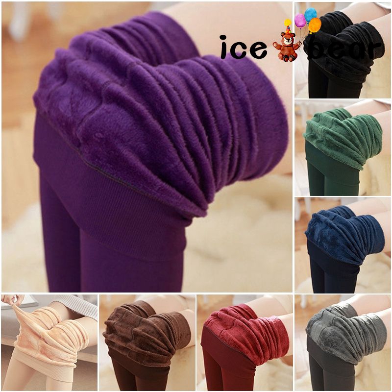 Quần legging nữ lót lông cừu dành cho mùa đông