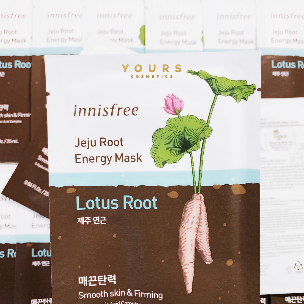 [Auth Hàn] Mặt Nạ Innisfree Củ Rễ Chiết Xuất Củ Sen Tăng Sinh Collagen Jeju Root Energy Mask Lotus Root 25ml