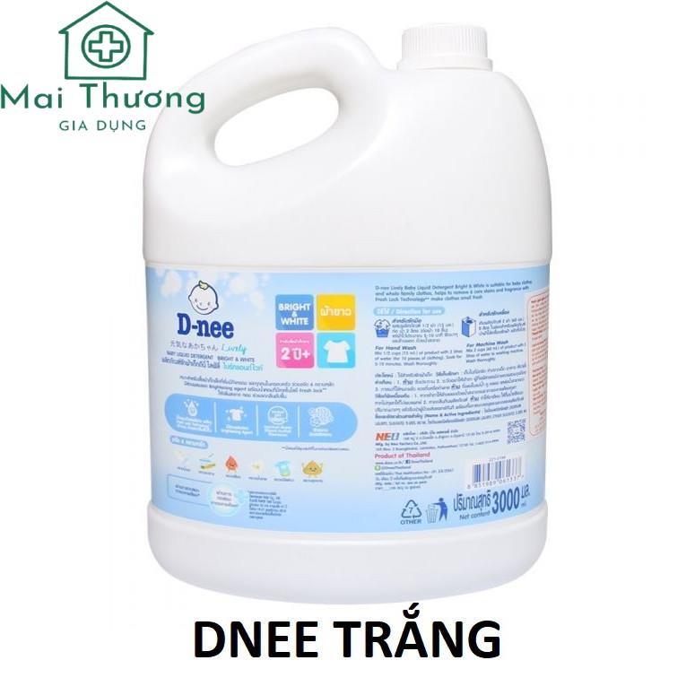 Nước Giặt Dnee Thái Lan Team Đại Thịnh 3000ml Và 1 Túi Rữa Bình Sữa 600ml