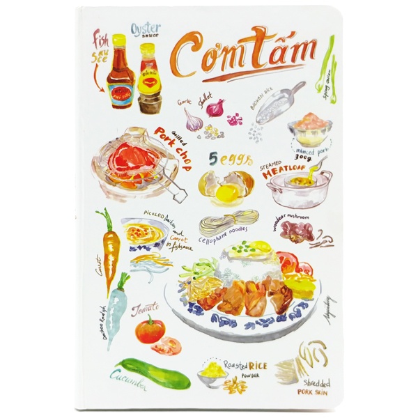 Sổ Tay Tasteful Việt Nam 100 Trang 90gsm Size S Khai Trí Stationery - Hình Cơm Tấm