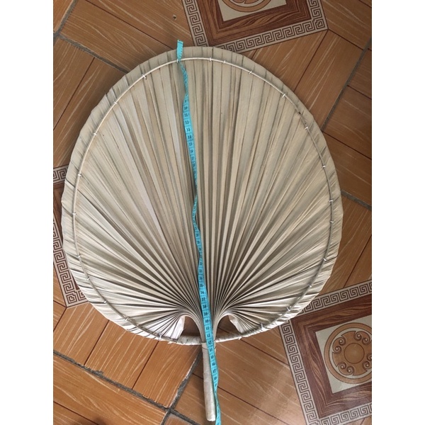 Quạt nan lá cọ lá kè decor trang trí.vintage.handmade giá tận xưởng