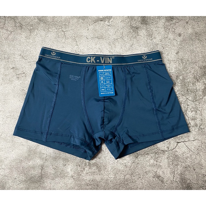 Quần lót nam boxer cao cấp thun lạnh co dãn 4 chiều thông hơi thấm hút, quần lót đùi nam lịch lãm lưng vừa (048)