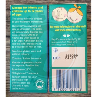 Ostevit D3 Drops Dạng Giọt - Úc