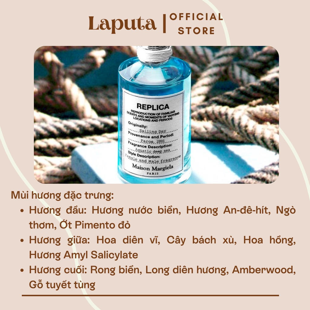 Nước Hoa Unisex Maison Margiela Replica Sailing Day EDT, Mẫu thử 2ml, 5ml, 10ml