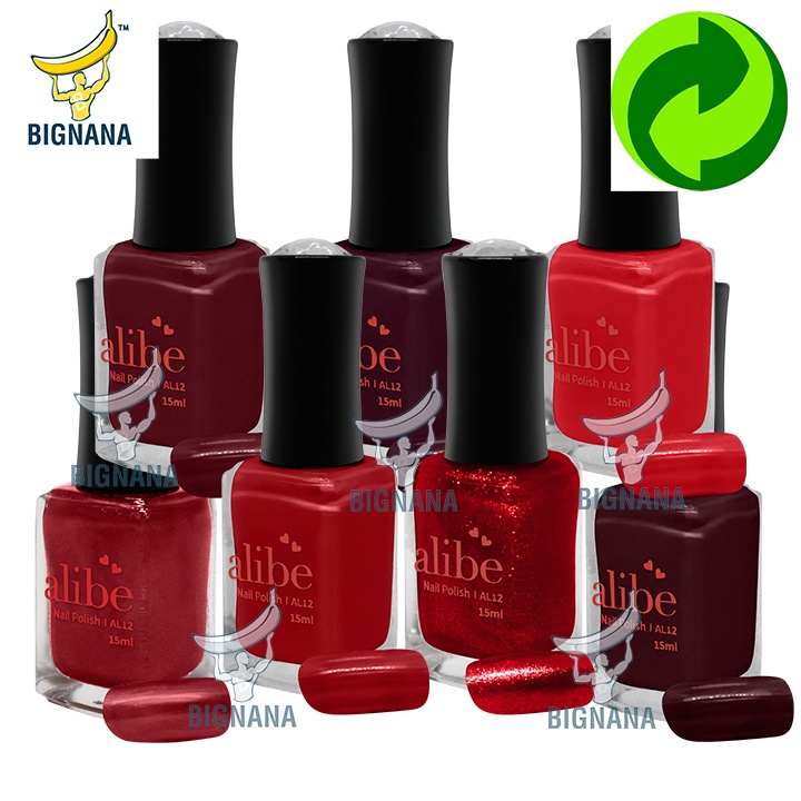 Sơn Móng Tay 15ml - Các Tông Màu Đỏ, Đỏ Đô, Đỏ Nho, Đỏ Kiếng Bạc, Đỏ Nhũ, Đỏ Sen, Chai AL12 Sang Trọng, An Toàn