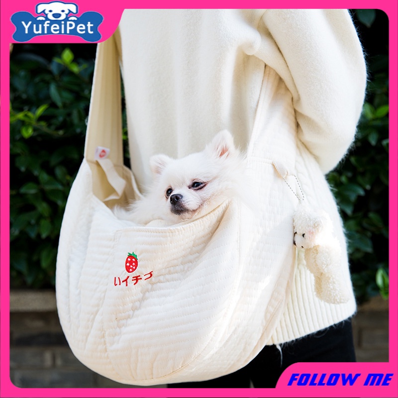 Túi vải đựng thú cưng đeo vai đơn giản thoáng khí thoải mái