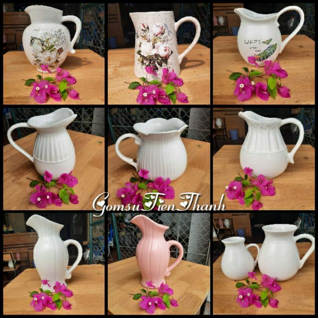 Bình sữa cắm hoa