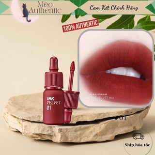 Son kem Ink Velvet 01 - Đỏ lạnh