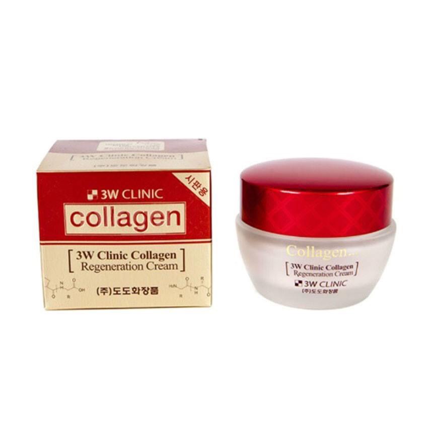 [Mã INCU50 giảm 50k đơn 250k] Kem dưỡng trắng da chống lão hóa 3W Clinic Collagen Regeneration Cream Hàn Quốc 60ml | BigBuy360 - bigbuy360.vn