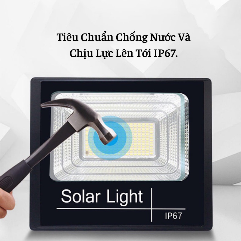 Đèn LED Năng Lượng Mặt Trời Siêu Sáng Chống Nước Đèn Đường Lắp Cổng Den Duy Thắng