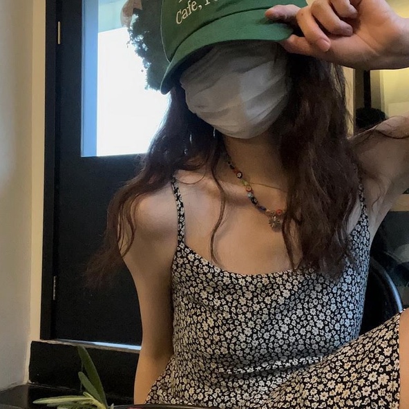 Đầm voan hoa ZHELIHANGFEI hai dây xinh xắn dành cho nữ