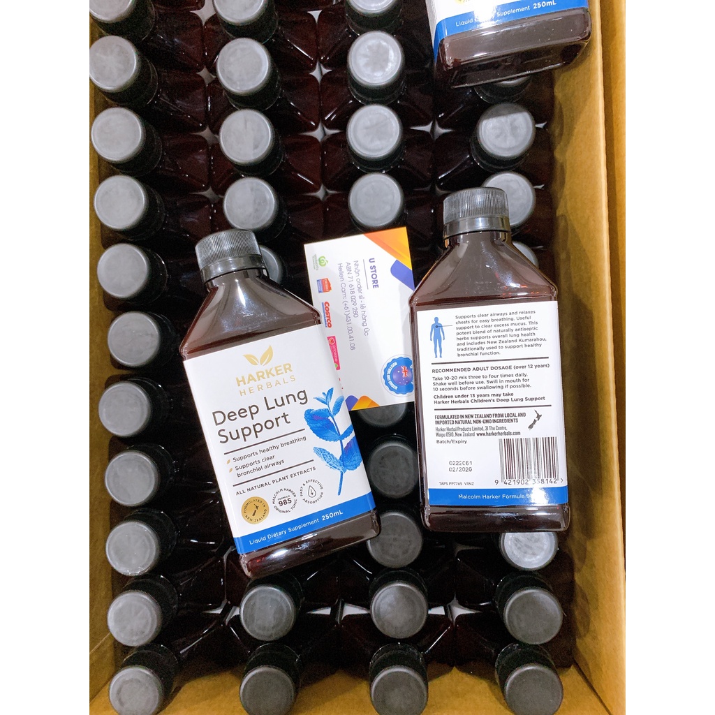 Siro Hỗ Trợ Hô hấp Harker Herbals Deep Lung Support